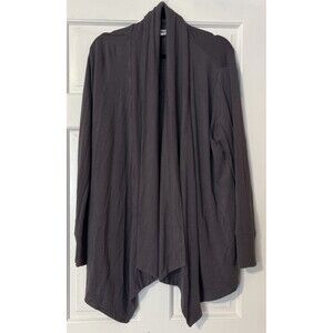 Athleta Pranayama II Wrap Cardigan Women Large Mauve Purple Pockets Yoga Stretch